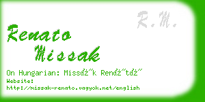 renato missak business card